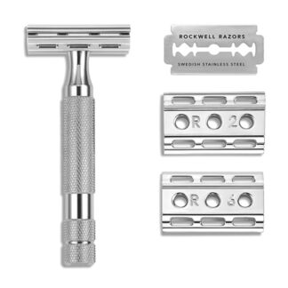 Т-образная бритва Rockwell Razors 6C, белый хром Rockwell Razors Т-образная