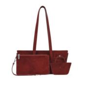Женский шоппер и кошелек (комплект) EKONIKA PREMIUM PM30003CN-01-wine-25W фото 4