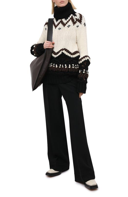 Шерстяной свитер Sacai