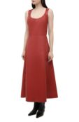 Кожаное платье Oscar de la Renta фото 3