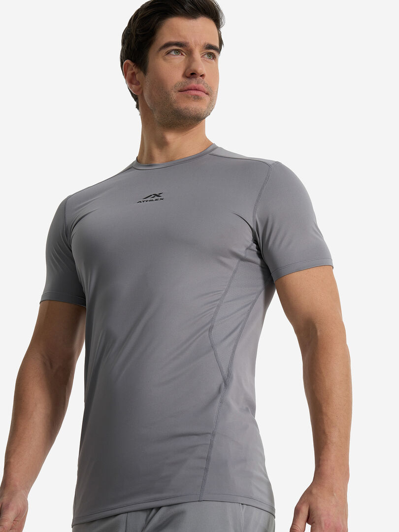 Футболка компрессионная мужская Athlex, Серый 132716A31-92 фото 1