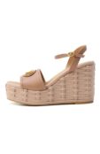 Кожаные босоножки VLogo Signature Valentino 6W0S0LY9/DTW фото 4