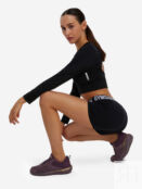 Шорты женские Gymshark Fit, Черный GLSH006G33-BK-WH фото 3