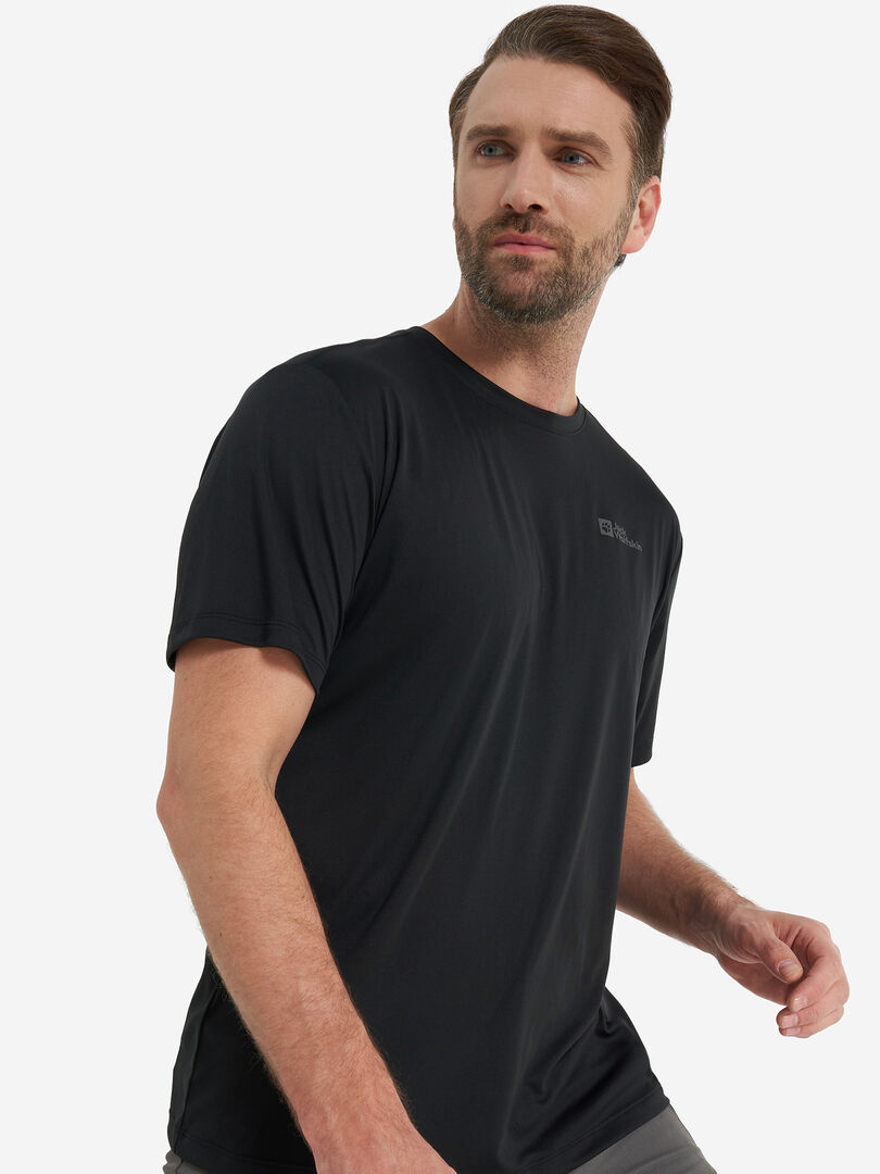 Футболка мужская Jack Wolfskin Tech, Черный 1807072J01-6000 фото 1