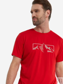 Футболка мужская Jack Wolfskin Peak Graphic, Красный