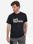 Футболка мужская Jack Wolfskin Brand, Черный 1809771J01-6000 фото 2