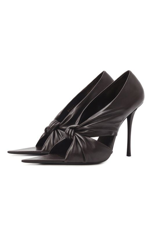 Кожаные босоножки Malika 110 Saint Laurent 827671/AADF0 фото 1