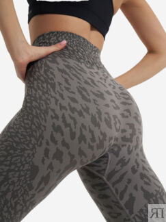 Легинсы женские Demix HighFlow Yoga Seamless Gfx, Серый