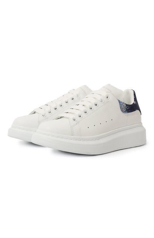 Кожаные кеды Oversized Alexander McQueen 742727/WIDJF фото 1