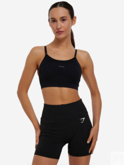 Спортивный топ бра Gymshark Flex, Черный