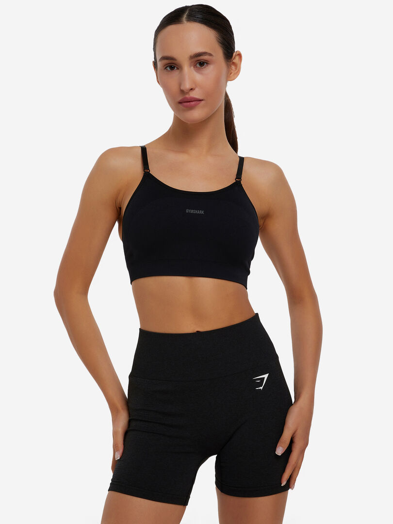 Спортивный топ бра Gymshark Flex, Черный GLSB4247G33-BK-CH фото 1
