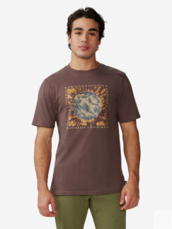 Футболка мужская Mountain Hardwear Tie Dye Earth Short Sleeve, Зеленый