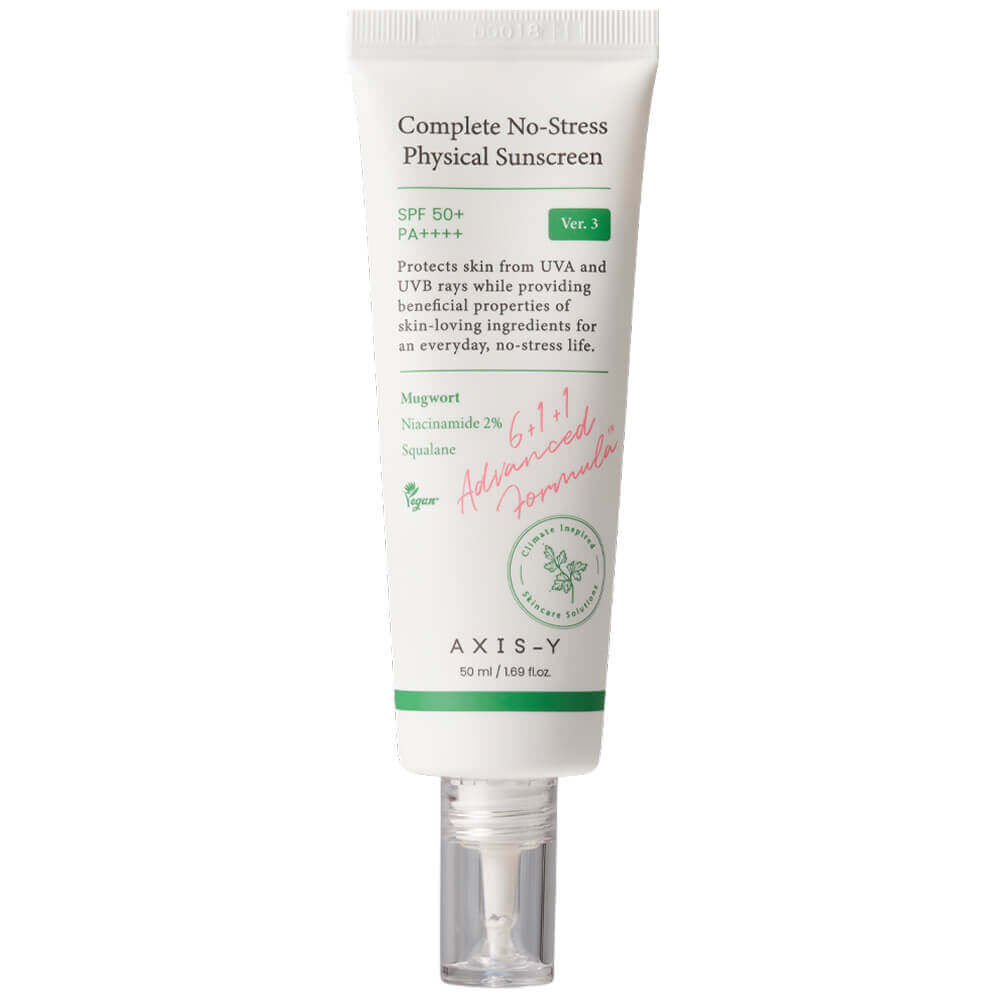 Солнцезащитный крем AXIS-Y Complete No-Stress Physical Sunscreen V. 3 SPF50 фото 1