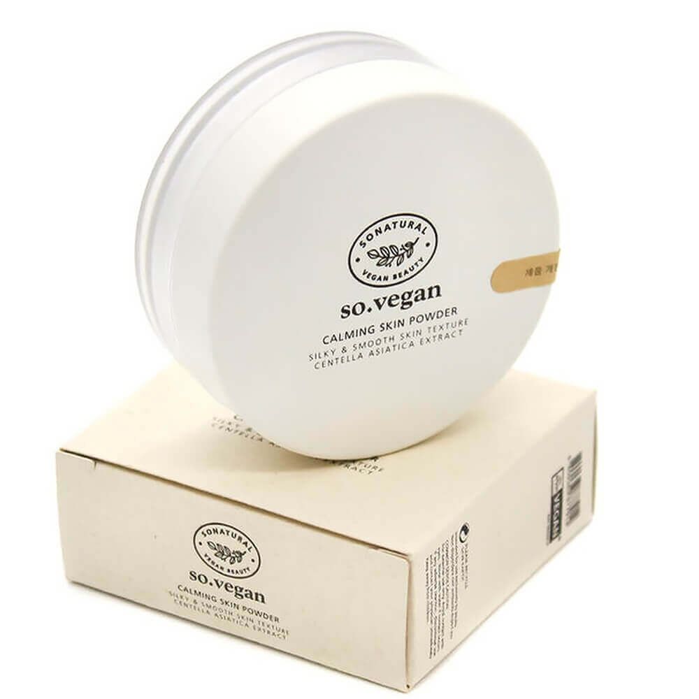 Фиксирующая успокаивающая пудра So Natural So Vegan Calming Skin Powder