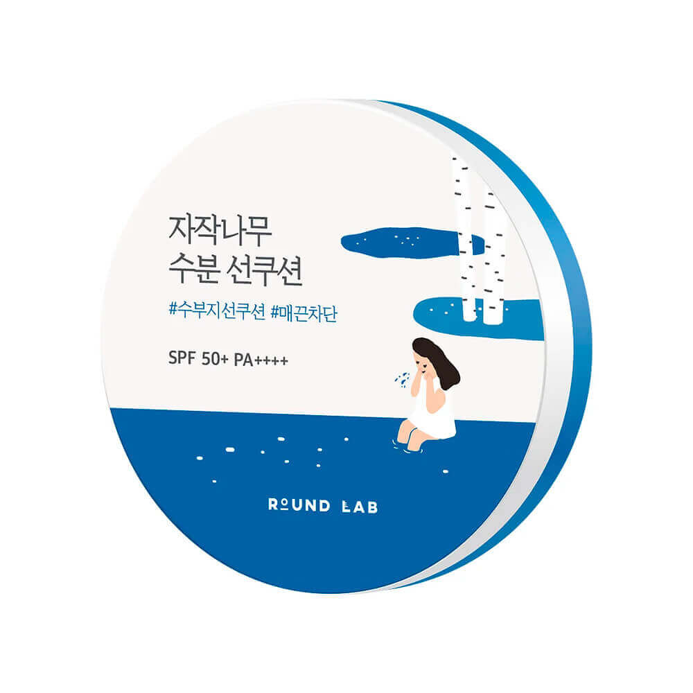 Солнцезащитный кушон ROUND LAB Birch Juice Moisturizing Sun Cushion фото 1