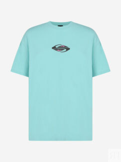 Футболка мужская оверсайз Quiksilver Global Heat, Голубой