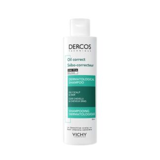 Шампунь-уход для жирной кожи головы регулирующий Dercos Vichy/Виши 200мл Ло