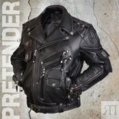 Натуральная кожаная куртка-косуха мужская Чёрная Stormbringer 2 Pretender фото 1