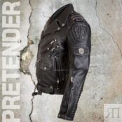 Натуральная кожаная куртка-косуха мужская Чёрная Stormbringer 2 Pretender фото 3