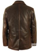 Натуральный бушлат кожаный мужской Коричневый Nimitz brown 130 фото 4
