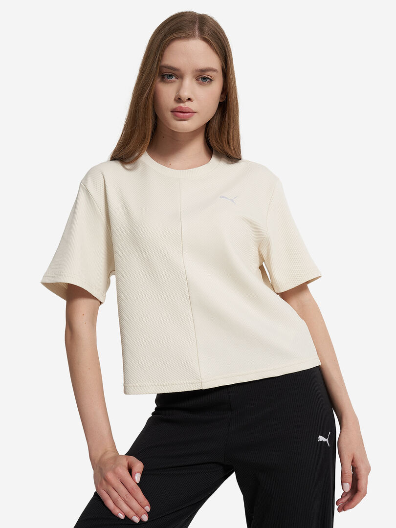 Футболка женская PUMA Wardrobe Ess, Бежевый 629767P0P-87 фото 1