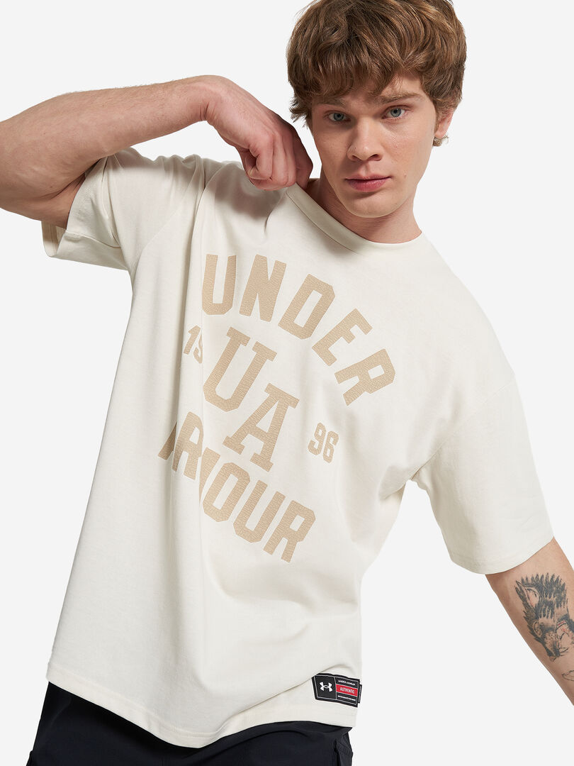 Футболка мужская оверсайз Under Armour, Бежевый 1390179U0F-279 фото 1