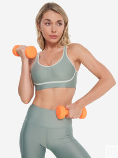 Спортивный топ бра Under Armour Infinity Piped, Зеленый