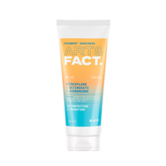 Солнцезащитный крем для лица и тела Art&fact SPF50 Octocrylene+Octin SPF50,