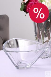 Конфетница хрустальная Triangle Crystalite Bohemia