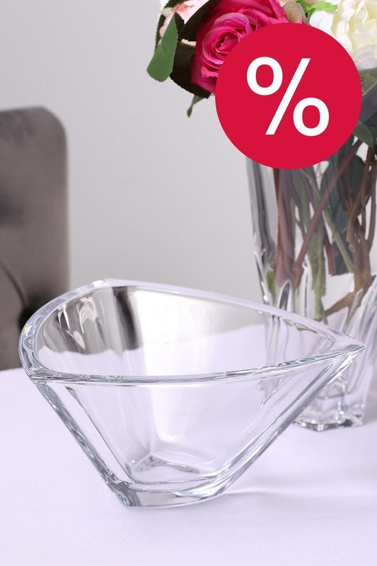 Конфетница хрустальная Triangle Crystalite Bohemia фото 1