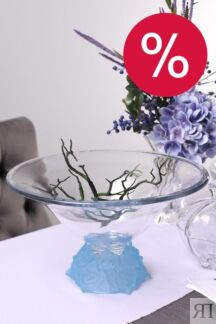Блюдо хрустальное для фруктов на ножке Frost Crystalite Bohemia