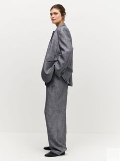 Идеальные брюки-palazzo изо льна salty grey