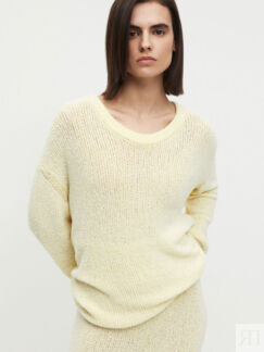 Свободный джемпер milky yellow