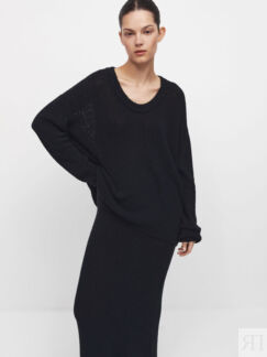 Свободный джемпер shadow black