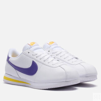 Мужские кроссовки Nike Cortez Leather, цвет белый, размер 46 EU