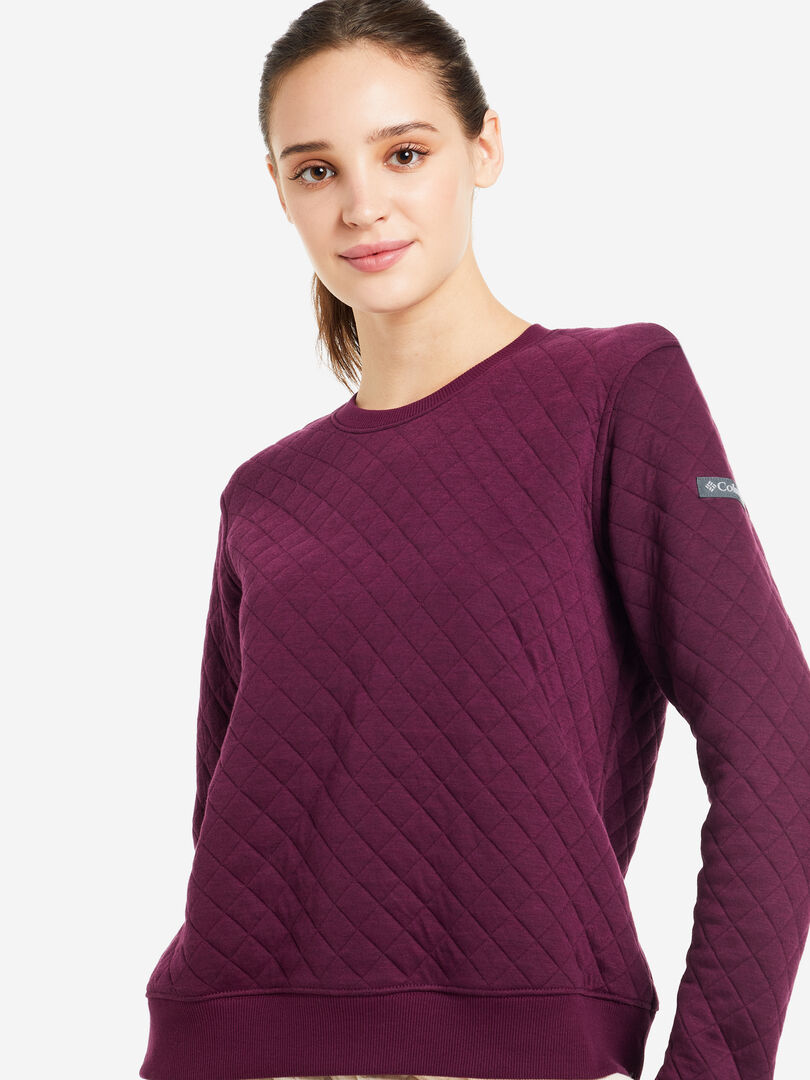 Свитшот женский Columbia Lodge Quilted Crew, Фиолетовый 2013121CLB-616 фото 1