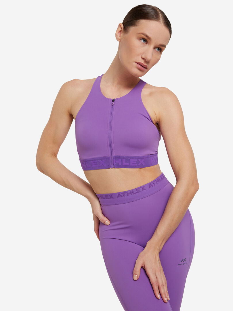 Спортивный топ бра Athlex Pulse+, Фиолетовый 126256A31-P3 фото 1