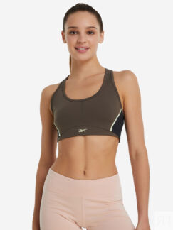 Спортивный топ бра Reebok Lux Racer, Коричневый
