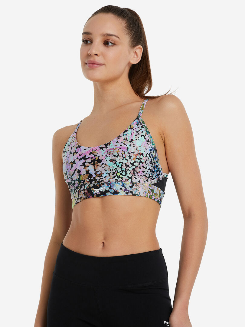 Спортивный топ бра Reebok Lux, Черный IJ3077R00-. фото 1
