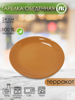 Тарелка для второго большая d24см, h2,5см (4) (16) 2Т-24
