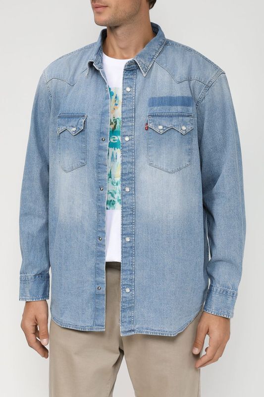 Джинсовая рубашка с нагрудными карманами LEVI'S фото 1