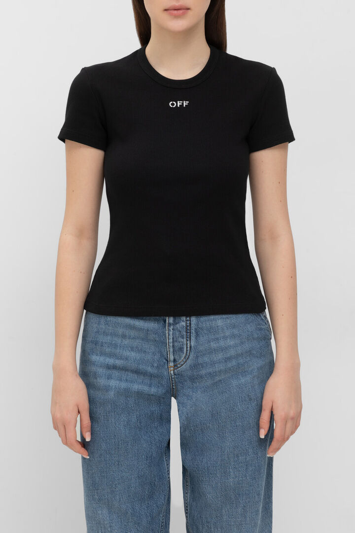 Футболка Off-White Модель Off Stamp OWAA065C99JER0051001 фото 1