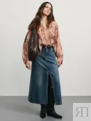 Блузка свободного кроя из тенселя Zarina ZR2508022004-236 фото 2