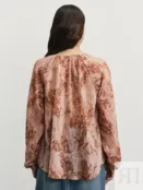 Блузка свободного кроя из тенселя Zarina ZR2508022004-236 фото 5