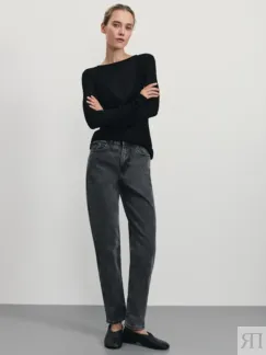 Джинсы mom fit с высокой посадкой Zarina