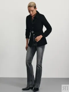 Джинсы bootcut с высокой посадкой Zarina