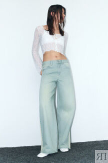 Джинсы baggy fit широкие с лампасами befree
