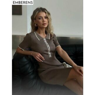 Платье EMBERENS Весна-лето 2025, размер M, серый