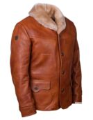 Бушлат кожаный мужской Gardner Roadster light brown фото 2