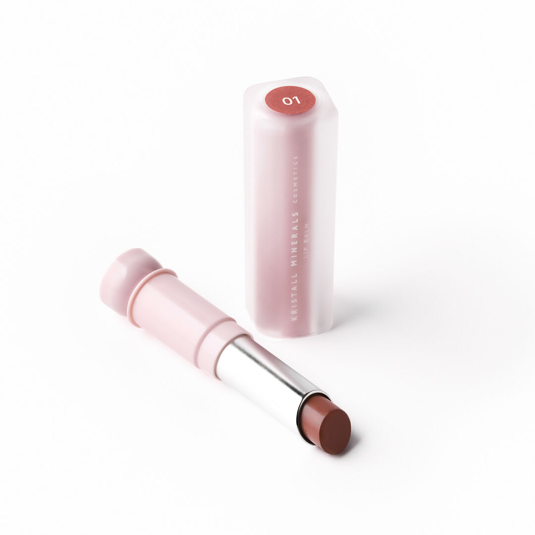 Бальзам для губ оттеночный 01 Nude Colored Lip Balm KM Cosmetics